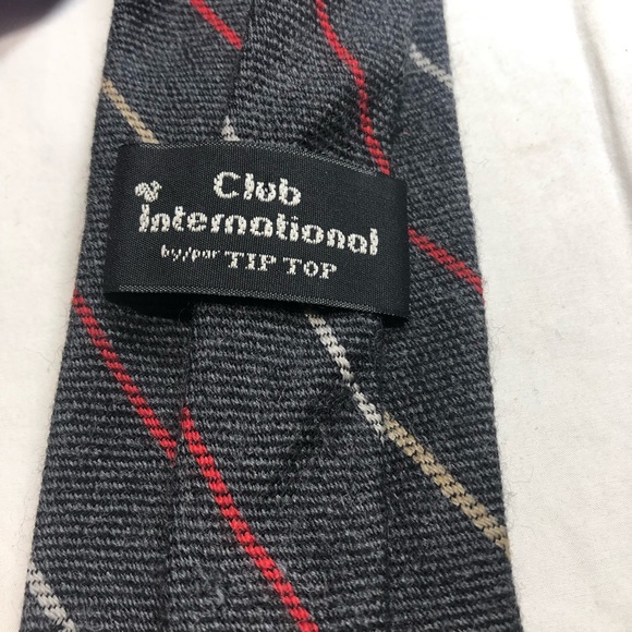 4 tie Variety lot 1 zipper vintage  , wool, 1 silk, 1 poly - Picture 15 of 16